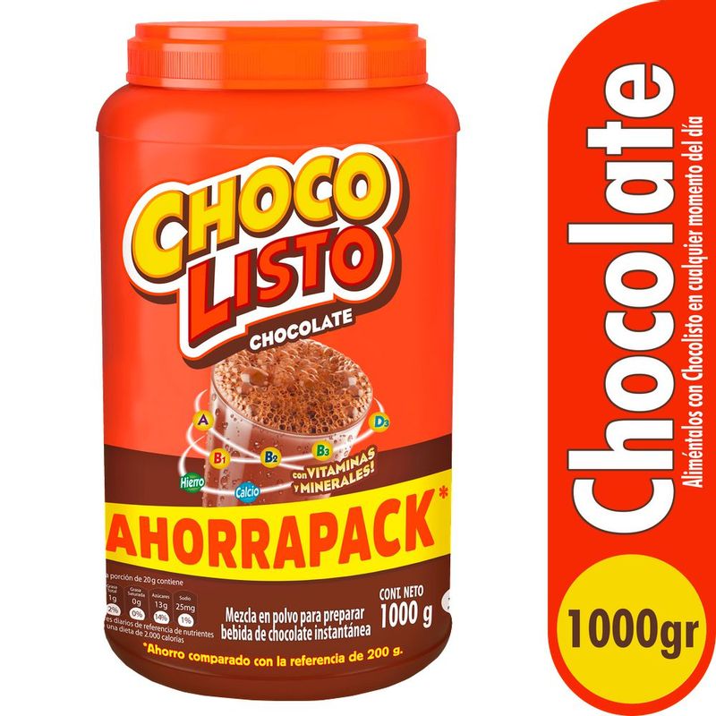 Bebida Chocolatada Chocolisto 1000 gramos