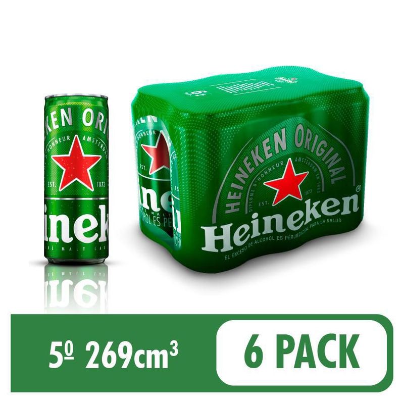 Cerveza Sixpack Heineken 1614 ml